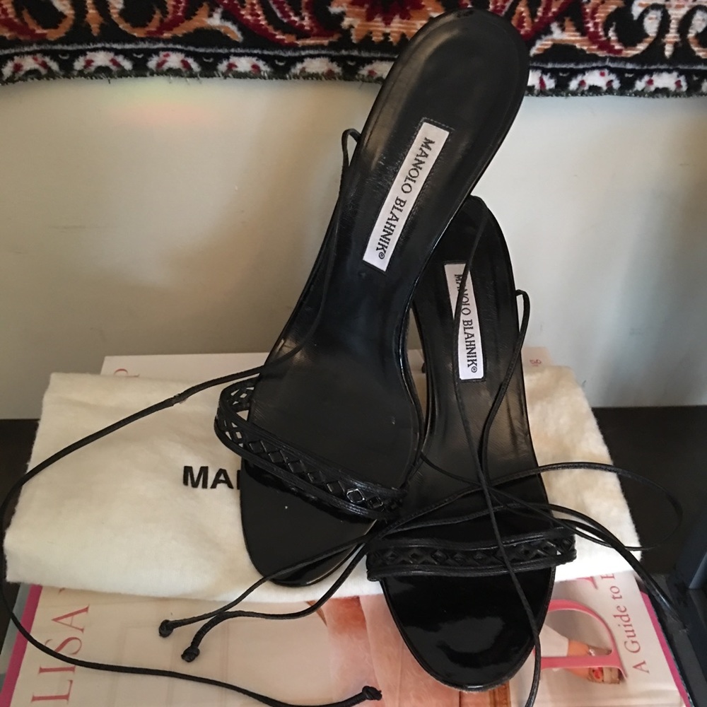 Manolho Blahnik lace sandals